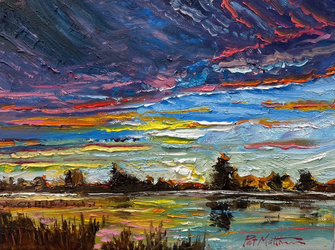 "Heaven's Light" 9" x 12" Oil on Canvas