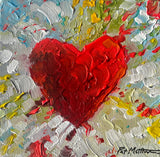 "My Valentine" 6" x 6" Acrylic on canvas (Free Shipping)