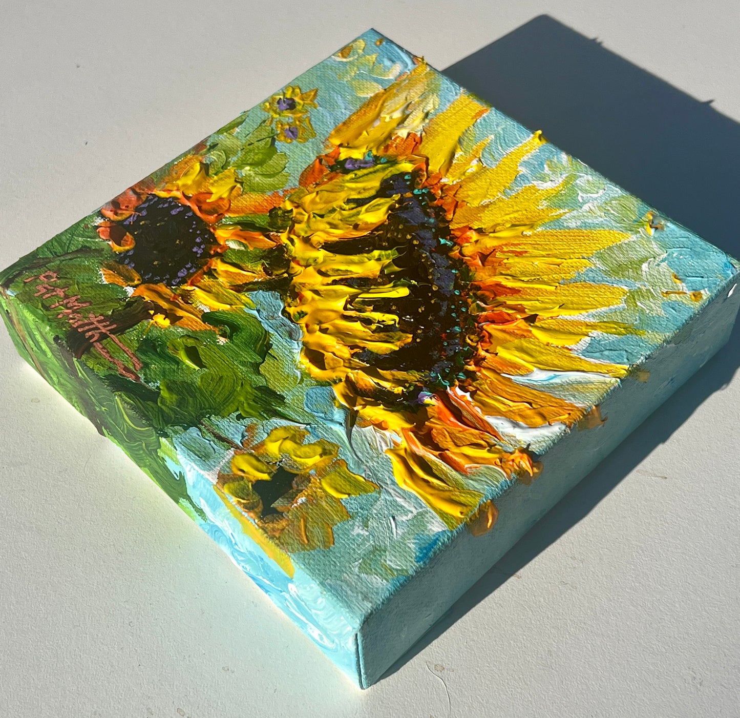 "Life is Good" 6" x 6" acrylic on canvas