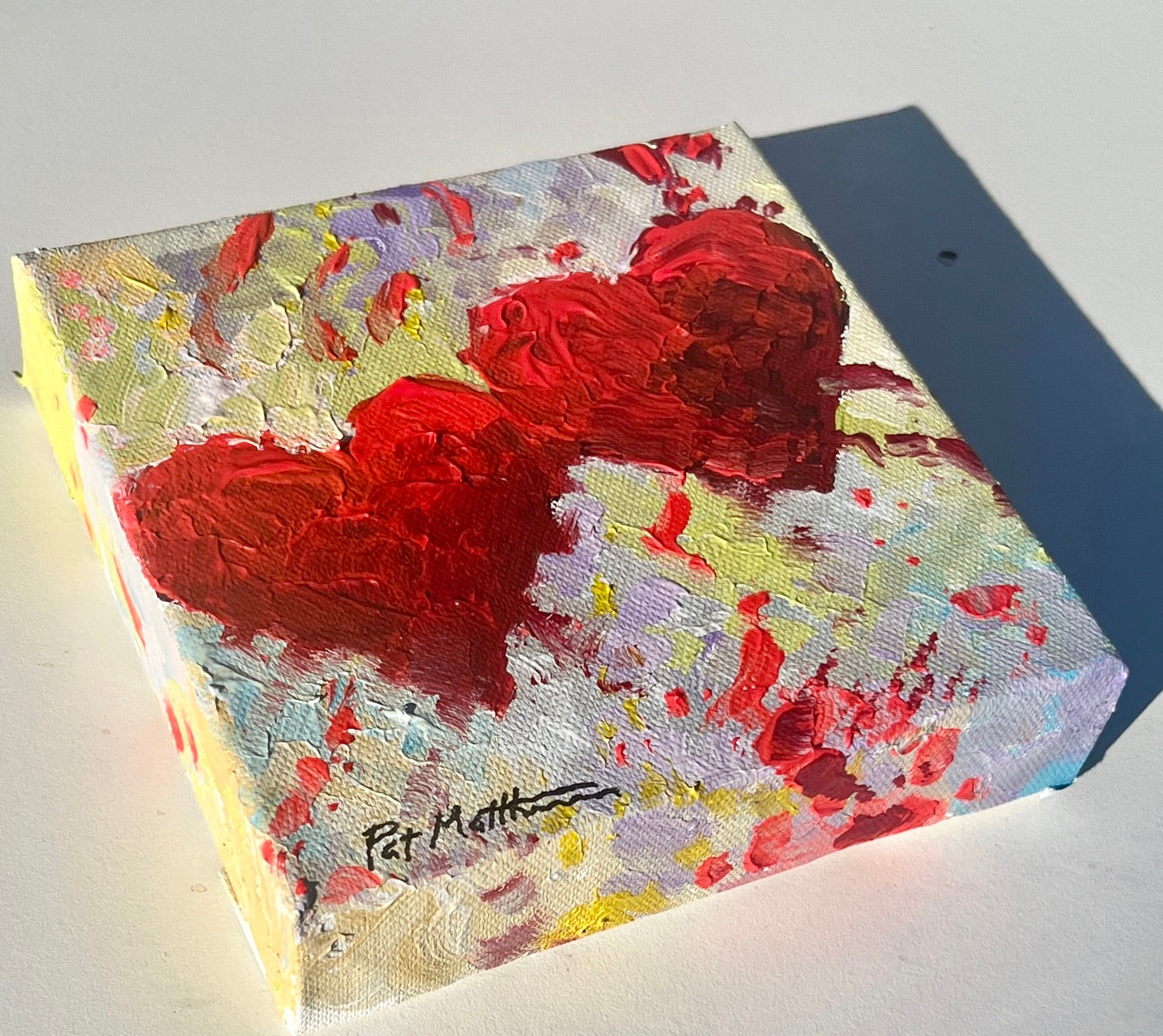 "Together" 6" x 6" Acrylic on canvas (Free Shipping)