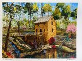 "The Old Mill In Spring" on 18" x 24" paper  with 1.5" white border. Stock number #086