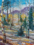 ".. "The Evolving West": Four Seasons in the Aspen Grove... Spring, Summer, Fall and Winter each on 40" x 30" Stretched Canvas