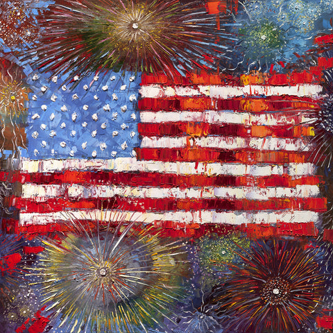 "Celebrate Freedom"   36" x 36" Limited Edition Print on Canvas #054