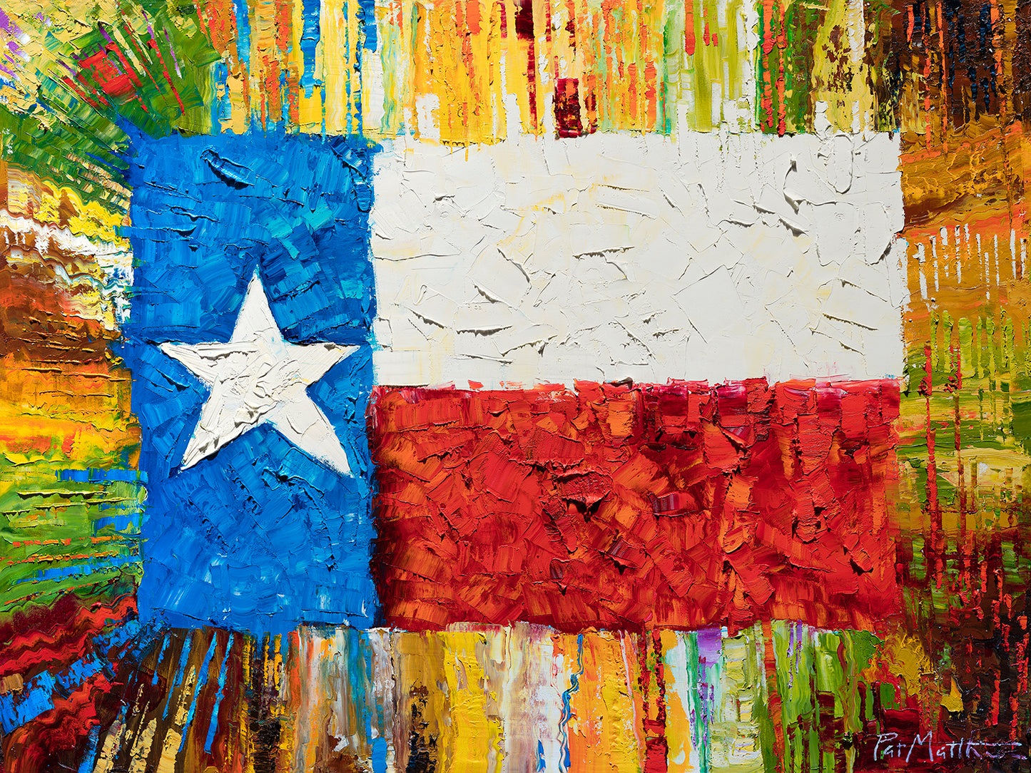 "Lone Star Pride" Archival print on 20" x 24" paper series limited to 100 Signed and Numbered. #067. FREE SHIPPING