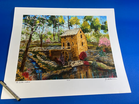 Day 4 Holiday Deal: "The Old Mill in Spring" #017 on 18 x 24 paper.