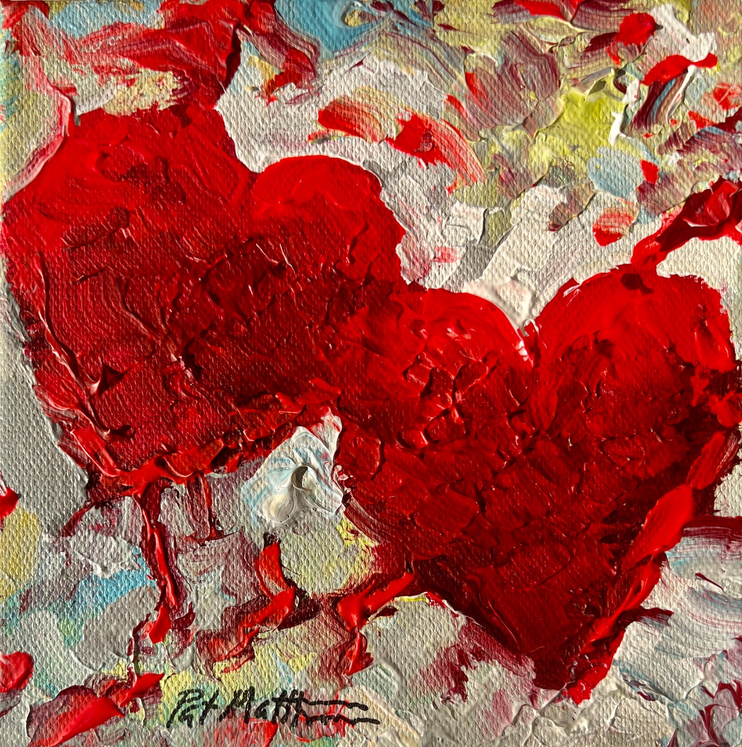 "Forever" 6" x 6" Acrylic on canvas (Free Shipping)