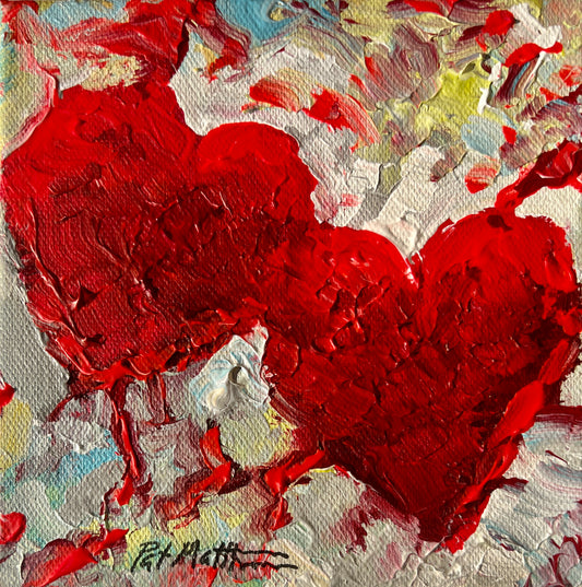 "Forever" 6" x 6" Acrylic on canvas (Free Shipping)
