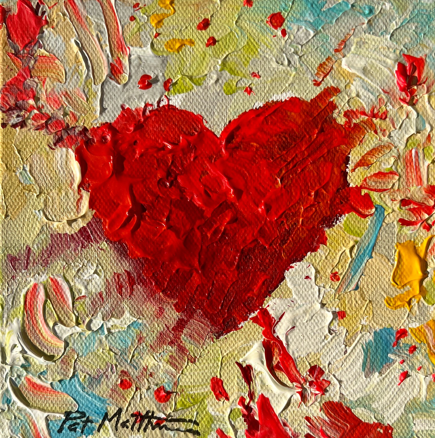 "For You" 6" x 6" Acrylic on canvas (Free Shipping)
