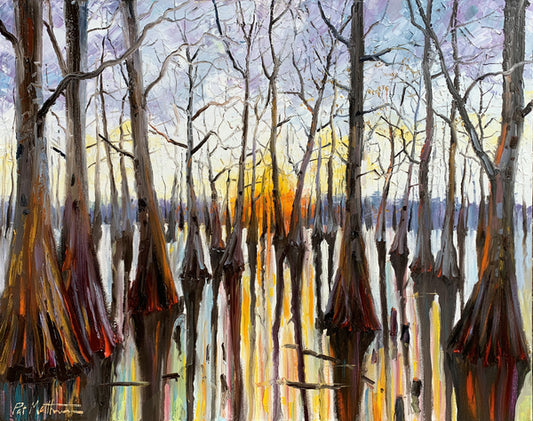 "Southern Cypress" 30" x 40" Oil on Canvas