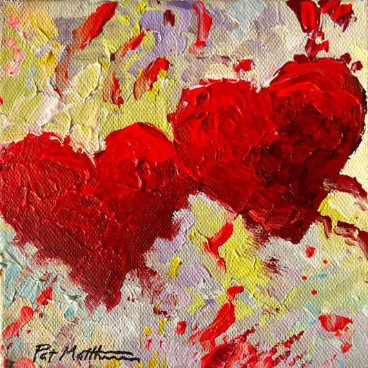 "Together" 6" x 6" Acrylic on canvas (Free Shipping)