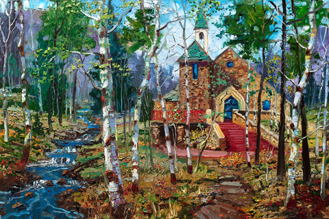 "Memories of The Beaver Creek Chapel" 14" x 20" image on 18" x 24" paper