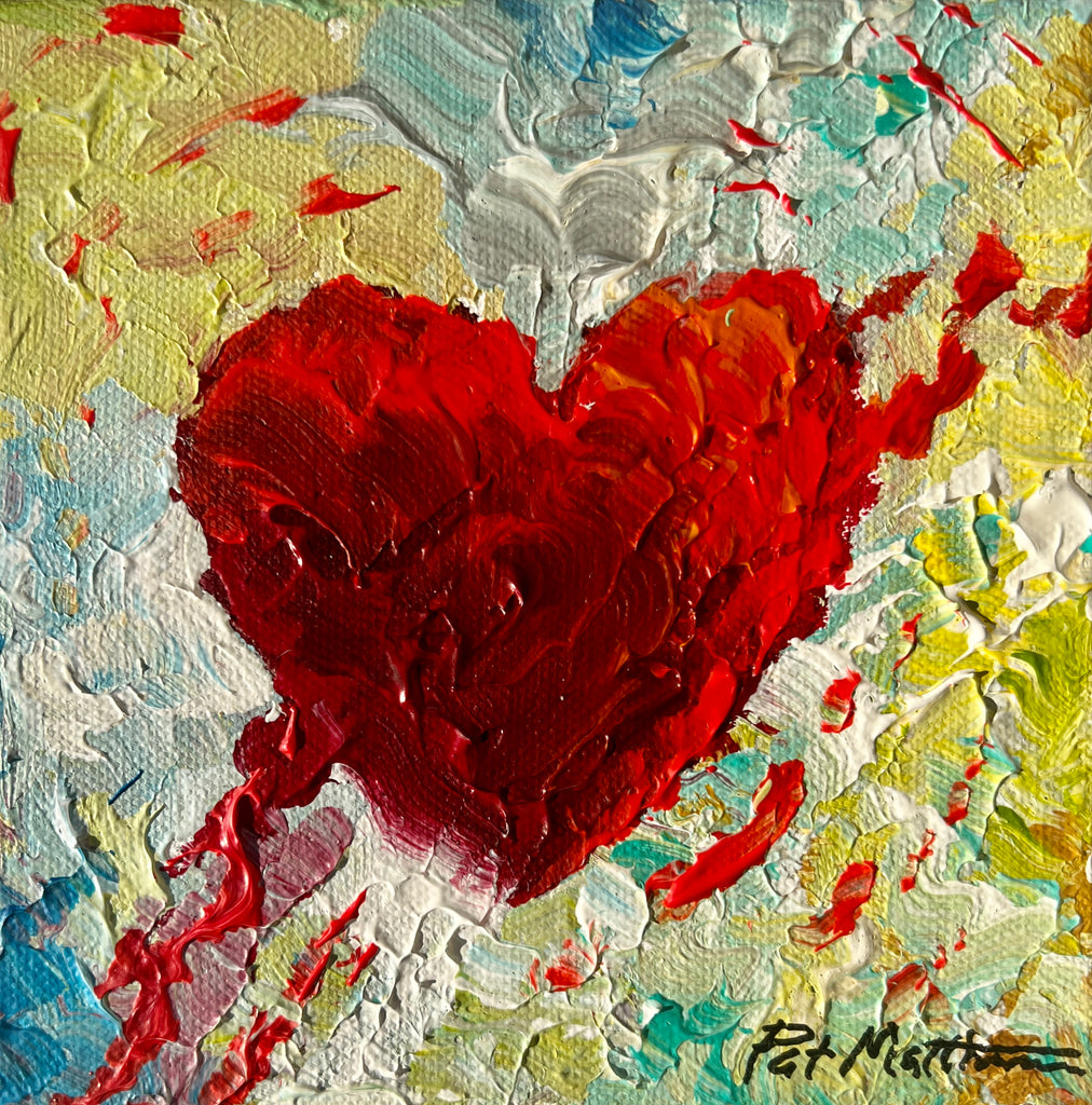 "Be Mine" 6" x 6" Acrylic on canvas (Free Shipping)