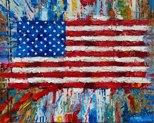 "Freedom in Color"  24" x 30" original oil on canvas