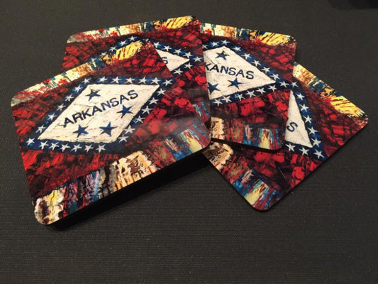 Arkansas Flag Coasters