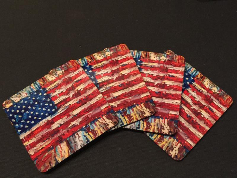 American Flag Coasters