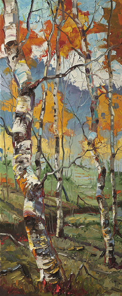 Archival Print on Canvas of Aspen Trees 005