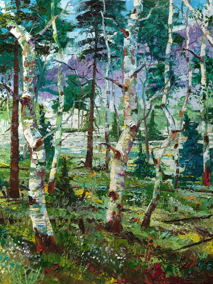 The Evolving West Quadryptic (Spring, Summer, Fall and Winter) - 40" x 120"