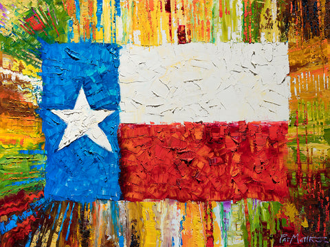 "Lone Star Pride" Archival print on 20" x 24" paper  series limited to 100 Signed and Numbered. #067.  FREE SHIPPING