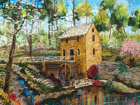 The Old Mill in Spring 30" x 40" #086